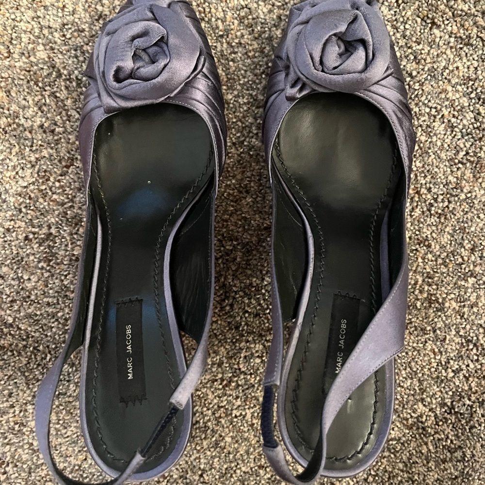 Marc Jacobs Women's Graphite Slingback Heels